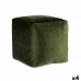 Puff Veludo Verde 30 x 30 x 30 cm (4 Unidades)