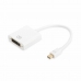 Adaptér Mini DisplayPort na DVI Digitus AK-340406-001-W Bílý Černý