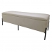 Banqueta DKD Home Decor Preto Creme Metal 140 x 40 x 45 cm