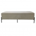 Bench DKD Home Decor Black Cream Metal 140 x 40 x 45 cm