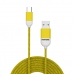 Kabel USB-C naar USB Celly PT-TC001-5Y Geel 1,5 m