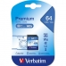 Карта памяти SD Verbatim PREMIUM SDXC C10/U1 64 Гб 2 g