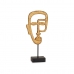 Decoratieve figuren Gezicht Gouden 19,5 x 38 x 10,5 cm (4 Stuks)