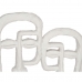 Figura Decorativa Face Branco 27 x 32,5 x 10,5 cm (4 Unidades)