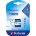 Cartão de Memória SD Verbatim PREMIUM SDHC C10/U1 16 GB