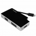 Adapter USB C naar VGA/HDMI/DVI Startech CDPVGDVHDB           Zilver