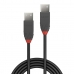 Kábel Micro USB LINDY 36693 2 m Čierna Sivá Viacfarebná