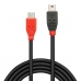 Kabelis Micro USB LINDY 31717 50 cm Sarkans/Melns