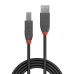 Cavo USB A con USB B LINDY 36676 Nero 7,5 m