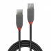 USB Cable LINDY 36701 Black 50 cm (1 Unit)