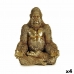 Dekorativ Figur Gorilla Yoga Gyllen 19 x 26,5 x 22 cm (4 enheter)