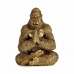 Decoratieve figuren Yoga Gorilla Gouden 16 x 27,5 x 22 cm (4 Stuks)