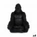 Dekorativ Figur Gorilla Yoga Svart 19 x 26,5 x 22 cm (4 enheter)