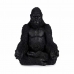 Dekorativ Figur Gorilla Yoga Svart 19 x 26,5 x 22 cm (4 enheter)