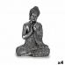 Ukrasna figura Buda Sjedeći Srebrna 22 x 33 x 18 cm (4 kom.)