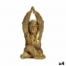 Dekorativní postava Yoga Gorila Zlatá 17 x 36 x 19,5 cm (4 kusů)