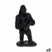 Decoratieve figuren Gorilla Saxofoon Zwart 15 x 38,8 x 22 cm (3 Stuks)