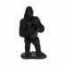 Prydnadsfigur Gorilla Saxofon Svart 15 x 38,8 x 22 cm (3 antal)