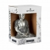 Figura Decorativa Buda Sentado Prateado 17 x 32,5 x 22 cm (4 Unidades)