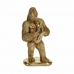 Deko-Figur Gorilla Saxofon Gold 18,5 x 38,8 x 22 cm (3 Stück)