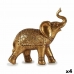 Figură Decorativă Elefant Auriu* 27,5 x 27 x 11 cm (4 Unități)