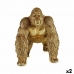 Decoratieve figuren Gorilla Gouden 20 x 27,5 x 34 cm (2 Stuks)