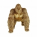 Decoratieve figuren Gorilla Gouden 20 x 27,5 x 34 cm (2 Stuks)