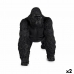 Dekorativ figur Gorilla Sort 20 x 27 x 34 cm (2 enheder)