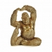 Deko-Figur Yoga Gorilla Gold 14 x 30 x 25,5 cm (3 Stück)