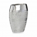 Vase Width Silver Ceramic 9,5 x 26,5 x 19,5 cm (6 Units)