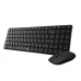 Keyboard and Wireless Mouse Rapoo 00192096 Black QWERTY Qwerty US
