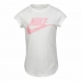 Camiseta de Manga Corta Infantil Nike  Futura SS Blanco