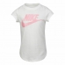 Děstké Tričko s krátkým rukávem Nike  Futura SS Bílý