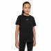 Tricou cu Mânecă Scurtă pentru Copii Nike Sportswear Negru