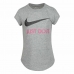 T-Shirt met Korte Mouwen voor kinderen Nike  Swoosh JDI Grijs