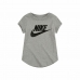 Maglia a Maniche Corte per Bambini Nike Futura SS Grigio