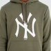 Herren Sweater mit Kapuze New Era Logo Team NYY grün