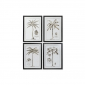 Painting DKD Home Decor 83 x 4,5 x 123 cm Tropical animals (2 Units)