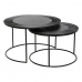 Set di 2 tavoli DKD Home Decor Nero Metallo Alluminio 76 x 76 x 44 cm