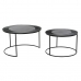 Set di 2 tavoli DKD Home Decor Nero Metallo Alluminio 76 x 76 x 44 cm