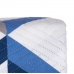 Vendbart sengeteppe 240 x 260 cm Blå Hvit (6 enheter)