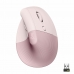 Ratón Ergonómico Óptico Logitech Lift Rosa Rose