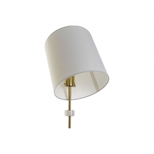 Lampada da tavolo DKD Home Decor Bianco Dorato Metallo Marmo 50 W 220 V 25  x 25 x 81 cm