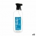 Sprayflaske Sort Gennemsigtig Plastik 1 L (12 enheder)