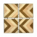 Wanddecoratie Bafana Bruin Beige 3 x 82,5 x 82,5 cm (2 Stuks)