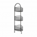 Scaffale Nero Metallo 21,2 x 97 x 28,5 cm (4 Unità)