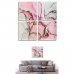 Set of 4 pictures Kangas Pinkki Marmori 35 x 7 x 35 cm (6 osaa)