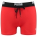 Moške Kopalke Puma Logo Swim Trunk Boxer Rdeča