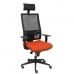 Kancelářská židle s opěrkou hlavky Horna P&C BALI305 Tmavě oranžová
