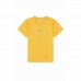 Women’s Short Sleeve T-Shirt Champion Crewneck Croptop Yellow